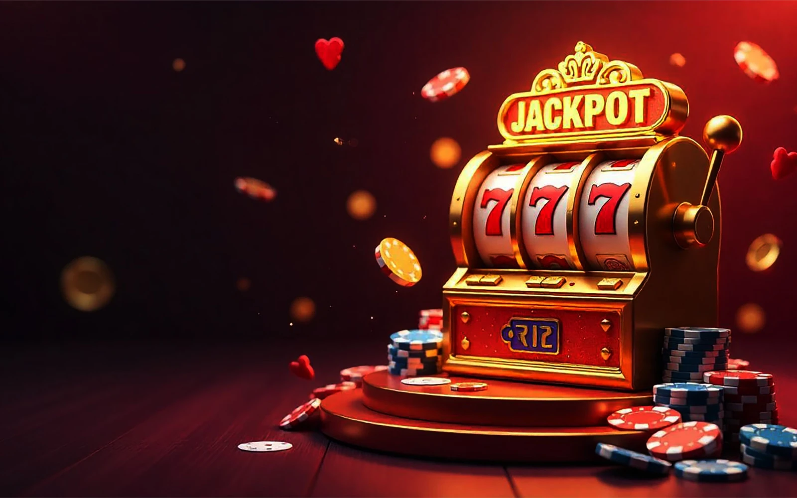รีลและสัญลักษณ์โบนัสในเกมสล็อตบนหน้าจอ